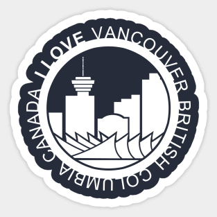 I Love Vancouver Sticker